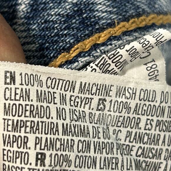 Forever 21 Women's High Rise 29 Mom Distressed Light Wash Cotton Blue Jeans - Picture 7 of 8